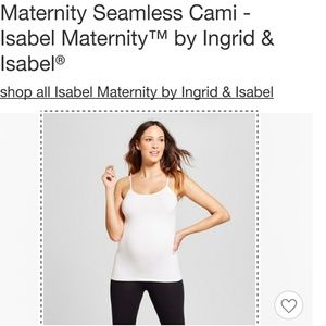 M/L Maternity Tank Top Cami by Ingrid & Isabel